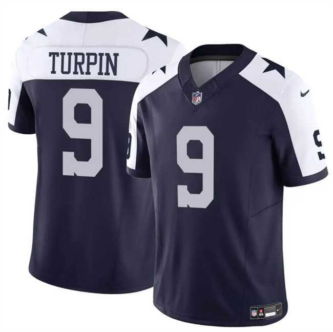 Men & Women & Youth Dallas Cowboys #9 KaVontae Turpin Navy White Thanksgiving Vapor Untouchable Limited Stitched Jersey->cincinnati bengals->NFL Jersey